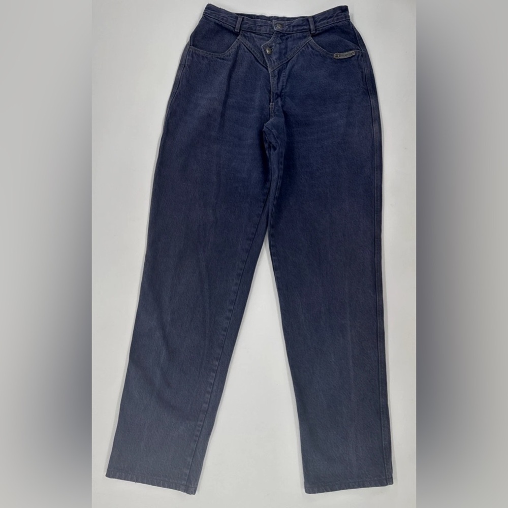 Vintage Rocky Mountain Jeans Womens 32 13 Purple High Rise Bareback Riding Denim